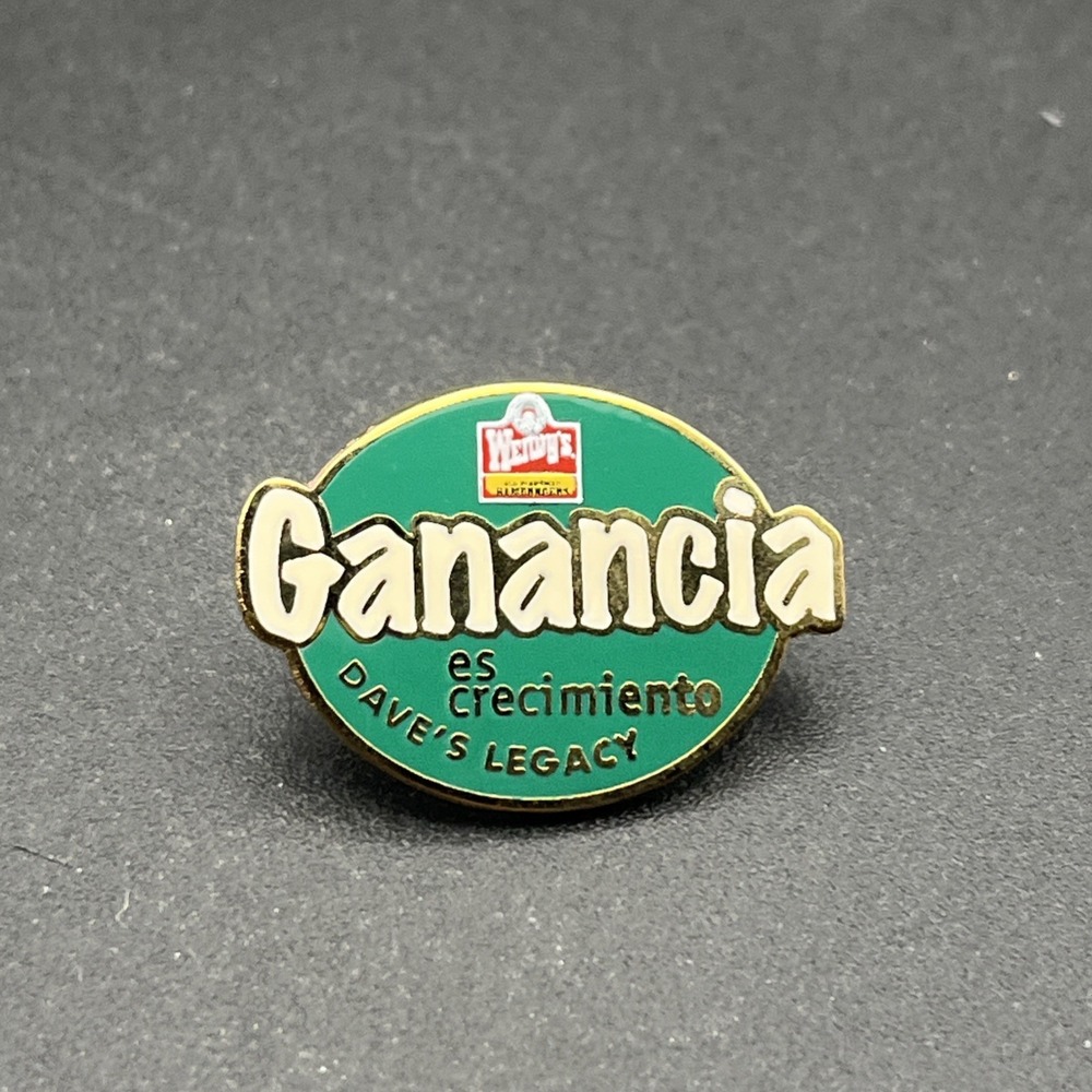 Wendy’s “Ganancia Es Crecimiento” Spanish Employee Lapel Hat Pin